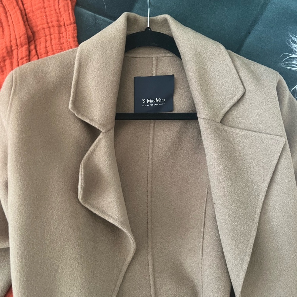 MaxMara Jacket Coat XS Olive Camel